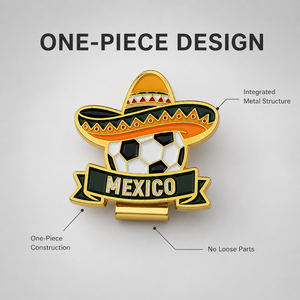 Ready to Ship Soccer Theme Golf <b>Hat</b> Clip Zinc Alloy Enamel Metal Cap Clip Wholesale Tournament Souvenir Gift for Sports Fans - Product Image 3