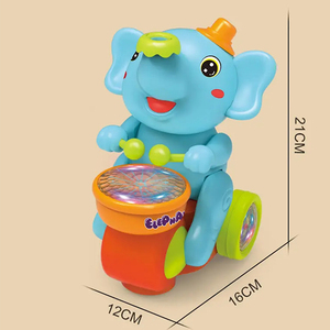 <span class=keywords><strong>Petit</strong></span> éléphant électrique jouet voiture jouer batterie véhicule universel boule flottante obstacle automatique <span class=keywords><strong>avec</strong></span> musique bébé jouets 2024 - Product Image 5