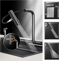 Évier de cuisine intelligent Hi-Tech Waterfall, évier numérique multifonctionnel à montage surélevé avec accessoires Fregaderos De Coina