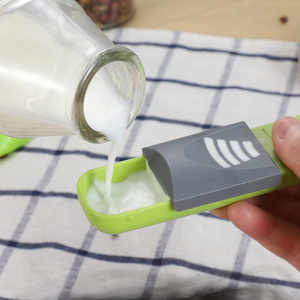 OEM BSCI Fabrik Küchenbacken Schmaler Kopf Kunststoff 2-in-1 Doppelköpfig Verstellbarer Messlöffel - Product Image 3