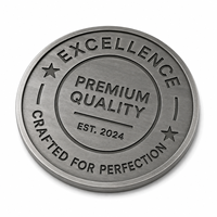 Placa de Identificación de Acero Inoxidable Resistente al Agua, Forma Personalizada para Embalaje de Lujo, Manualidades y Regalos, Marca Newstart