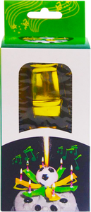 Cantar canción de feliz <span class=keywords><strong>cumpleaños</strong></span> Spin Bloom Creative Gold trofeo pastel decoración música vela decoración - Product Image 6