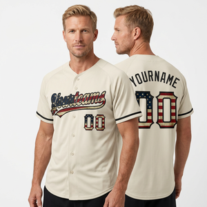 High Quality Unisex Sportswear Baseball Softball Uniforms Breathable Anti-Bacterial Anti-UV Printed Solid Plus Size Short Front - Product Image 1