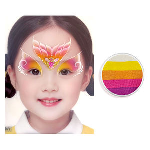 Suministros para pintura corporal, pintura facial para pasteles |   A base de agua, no tóxico |   Diseños de mariposas y hadas de un solo trazo. - Product Image 2