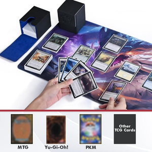 YY กล่องเก็บการ์ดเล่นหนัง PU แบบกำหนดเองสำหรับนักสะสม - Product Image 5
