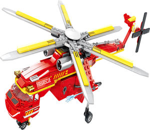 KAZI Nouveau Camion de Pompiers à Blocs de Construction, Cadeau de Noël, Compatible avec Toutes les Grandes Marques, Jouet Éducatif pour Enfants - Product Image 1