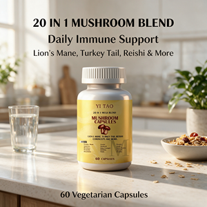 OEM/ODM Complément Alimentaire 20-en-1 en Capsules de Champignons (Crinière de Lion, Queue de Dinde, Reishi, Cordyceps) pour le Soutien Cérébral et Immunitaire - Product Image 4