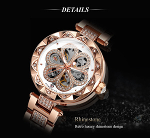 Orologio da Donna di Lusso Forsining con Diamanti, Impermeabile, Meccanico Automatico, in Acciaio Inossidabile - Product Image 6