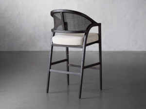 كرسي بارستول مخصص من الخشب الصلب الداخلي بتصميم بسيط وفاخر خفيف - Product Image 4