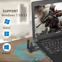 Venta caliente USB Wifi 6 AX1800M Adaptador de doble banda 5G USB 3,0 Antena Combo Wlan Stick Dongle inalámbrico Adaptador USB externo