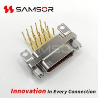 Conector Hembra Rectangular Miniatura Serie J30J, Conector Micro-D de Ángulo Recto J30J-21ZKP