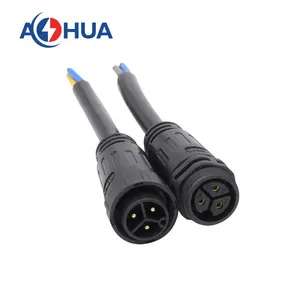 Waterproof Plug AOHUA 2 3 Pin Power Cable Connector Male Female Ip67 Waterproof Plug