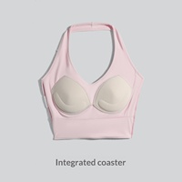 Haut court de sport pour femme, léger, très élastique, respirant, à bon maintien, pour le yoga, le fitness, le Pilates et les activités quotidiennes estivales