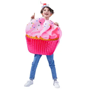 Costume de Cosplay pour enfants unisexe IceCream Cupcake pour Halloween comprend des costumes jupes Tops-pour la scène de carnaval