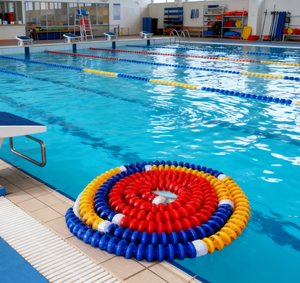 Linea di corsia per piscina da competizione professionale con corde Anti-onde e mulinello facile per il nuoto in <span class=keywords><strong>Lap</strong></span> - Product Image 3