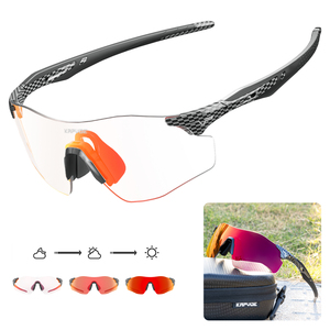 <span class=keywords><strong>KAPVOE</strong></span> Lunettes de course Lunettes de soleil de sport Lunettes de soleil unisexes TR90 Sport Performance Cyclisme Lunettes de soleil - Product Image 1
