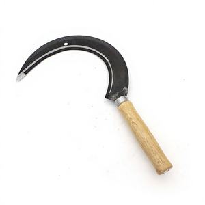 Vendita Diretta dalla Fabbrica, Falce in Acciaio Personalizzabile con Manico in Legno, Attrezzo Agricolo per Raccolta, Potatura e Taglio - Product Image 3