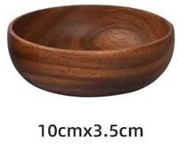 Bol en bois d'acacia rond, moderne, écologique et tendance, fait main, pour servir des condiments, du sel, des noix, des snacks, du miel, de la crème lors de fêtes – Vente en gros