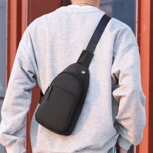 Riñonera Cruzada Impermeable con Logotipo Personalizado para Hombre, Bolsa de Cintura con Cierre de Cremallera, Bolsa de Pecho para Viajes y Deportes - Product Image 5