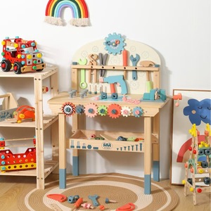 Juego de juguetes educativos de madera multifuncional para reparaciones con función de atornillado para juego de simulación - Product Image 3