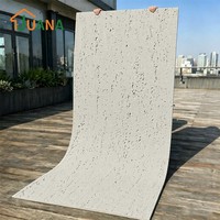 Panneau mural en pierre flexible, pierre douce, placage en travertin, imperméable, ignifuge, facile à installer