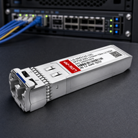Transceiver Optik Komersial Modul VCSEL Transmitter 25G SFP28 1310nm 10km 10GBASE-LR SMF LC DDM Langsung dari Pabrik