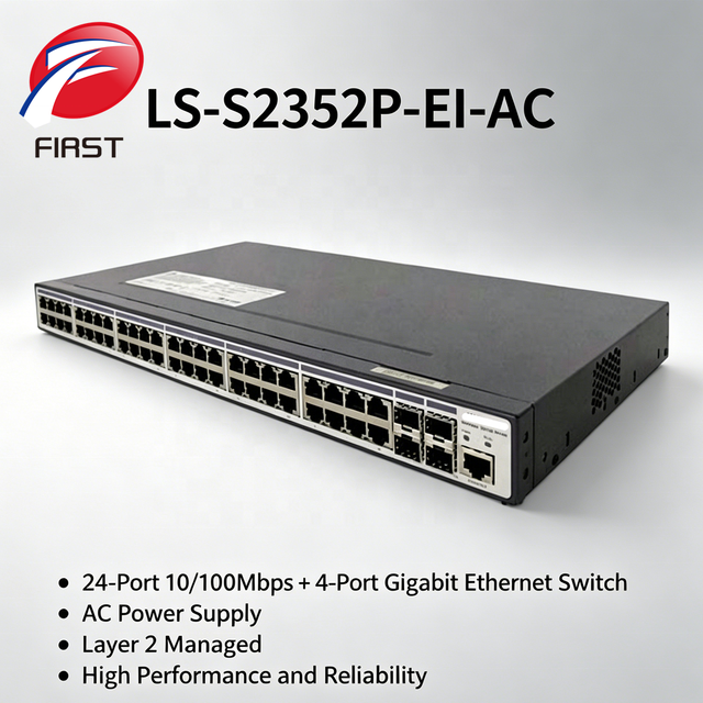 Reliable LS-S2352P-EI-AC 48 Port Fast Ethernet Switch with 4 Gigabit Combo Ports for Enterprise LAN