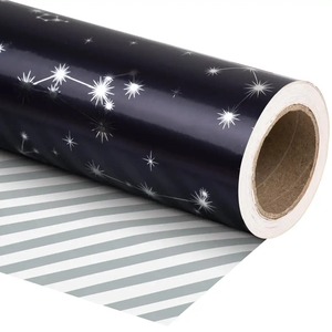 Eco-Friendly Recyclable Star Constellation Pattern Gift <b>Wrapping</b> <b>Paper</b> Roll Single Sided Coated Art <b>Paper</b> for Packaging Craft - Product Image 6