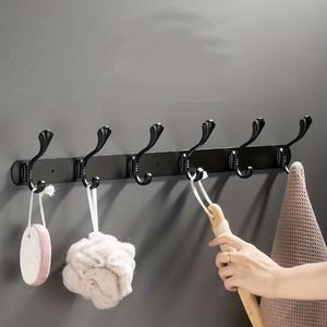 Hot Selling Eco-Friendly Multifunction Wall Mounted Self-Adhesive Stainless Steel <b>Towel</b> Clothing <b>Hooks</b> for Bathroom Kitchen - Product Image 1