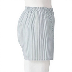 Calzoncillos bóxer con logotipo personalizado OEM/ODM para hombre, ropa interior de algodón 100% de alta calidad, pantalones cortos de malla de talla europea, Bóxer tejido de fibra de bambú de cintura media - Product Image 2