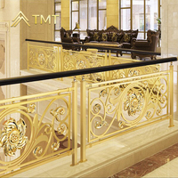 Rampe d'escalier de hall d'entrée en métal personnalisée professionnelle, main courante incurvée, designs de rampes de balcon, garde-corps en acier inoxydable