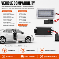Lampe de courtoisie LED sans erreur pour l'éclairage intérieur de voiture étanche et facile à installer Toyota