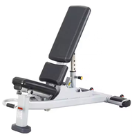Banc de musculation réglable en acier avec logo personnalisé, banc multifonctionnel réglable, banc d'entraînement de luxe