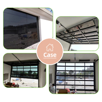 OUNA Mejor Precio, Juego Completo de Puerta de Garaje Automática Superior de Aluminio y Vidrio Templado Transparente, Mejor Valor, Puerta de Vista Completa
