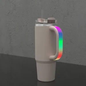 Sáng cup xử lý ABS nhiệt cup thay thế cho các bên không thấm nước tái sử dụng thiết kế hiện đại pin đầy màu sắc <span class=keywords><strong>LED</strong></span> ánh sáng ban đêm - Product Image 2