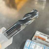 Fraise à queue sphérique à 4 cannelures en carbure pour CNC, fraises de défonceuse 1-20mm, compatible OEM pour le travail des métaux