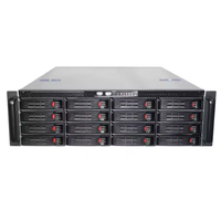 Boîtier de serveur de stockage OEM 4U 16 baies SATA SAS à échange à chaud avec backplane Mini SAS 6 Gb/s, format ATX, en stock avec ventilateur