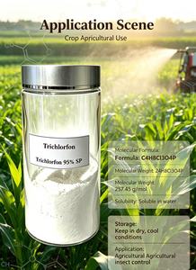 Trichlorfon 97% TC, 80% WP, 90% WP, <span class=keywords><strong>Insecticida</strong></span> Agrícola en Gránulos y Polvo para el Control de Plagas en Cultivos - Product Image 4