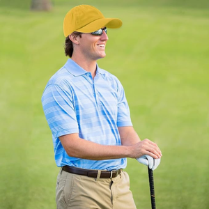 Chapeau de papa unisexe Ultrafun, casquette de baseball vintage en coton sergé lavé avec bord incurvé, blanc et uni pour les sports de plein air - Product Image 6