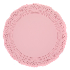 Mantel Individual <span class=keywords><strong>de</strong></span> silicona <span class=keywords><strong>de</strong></span> estilo Vintage nórdico, alfombrilla anticalor para platos <span class=keywords><strong>de</strong></span> comedor, encaje en relieve, aislamiento térmico, taza <span class=keywords><strong>de</strong></span> té, alfombrilla para artesanías <span class=keywords><strong>de</strong></span> plástico - Product Image 6