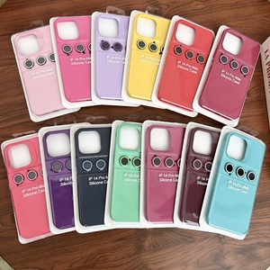 Jelly Silicone trường hợp mềm TPU trường hợp điện thoại với ống kính huỳnh quang CD ống kính cho Iphone 13 Pro Max 15 Pro Max - Product Image 3