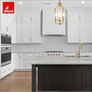 Services de conception personnalisée Alland : Armoires de <span class=keywords><strong>cuisine</strong></span> blanches de style côtier Shaker, peintes en blanc cassé, pour l'ensemble des meubles de <span class=keywords><strong>cuisine</strong></span> (supérieurs et inférieurs) - Product Image 2