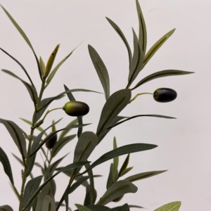 Tiges d'<span class=keywords><strong>olivier</strong></span> artificielles, branches d'<span class=keywords><strong>olivier</strong></span> avec feuilles et fruits en soie pour la décoration intérieure, la fabrication de couronnes, accessoires pour plantes - Product Image 2