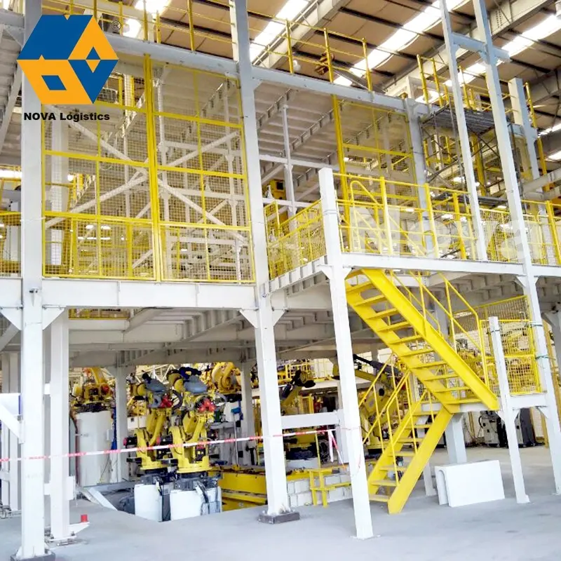 NOVA 가벼운 금속 지붕 합계 주유소 닫집 강철 구조물 저장 플랫폼/