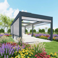 Pergola rétractable en aluminium personnalisée Sweet Home pour l'extérieur, auvent de terrasse de bonne qualité avec installation simple et facile