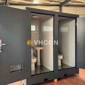 Casa Prefabricada Duradera de Fabricación China, Casa Pequeña a Bajo Precio, Baño Público Portátil Conveniente <span class=keywords><strong>con</strong></span> Función de <span class=keywords><strong>Ducha</strong></span> - Product Image 2