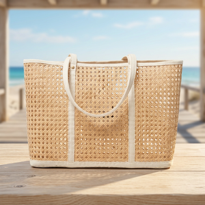 Bolso de Mano Informal de Mimbre para Mujer, Bandolera de Paja de Empalme, Cesta de Palma, Verano, Playa, Diseñador de Lujo - Product Image 3