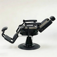 Fauteuil de Barbier Professionnel Relevable pour Salon de Coiffure et de Barbier, Idéal pour la Coiffure et le Rasage du Visage