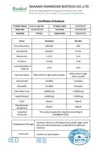 Poudre d'impression d'alginate de qualité alimentaire d'usine ISO Alginate d'alginate de sodium - Product Image 2