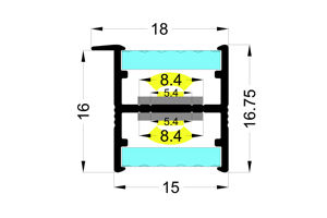 YG-G002 Profilé en aluminium linéaire LED en forme de U, <span class=keywords><strong>nouvelle</strong></span> extrusion de canal, diffuseur de lumière ondulée en PC, pour <span class=keywords><strong>la</strong></span> décoration d'éclairage en bande - Product Image 4